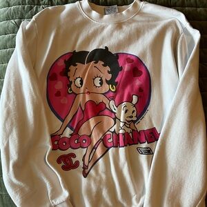 Mega Yacht Betty Boop Chanel crewneck